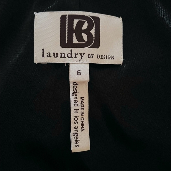 LAUNDRY by Design Black Cowl Neck Drape Dress Women's Lined Sequins Dress - Picture 13 of 14